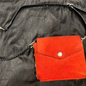 Red Suede Women's Bag